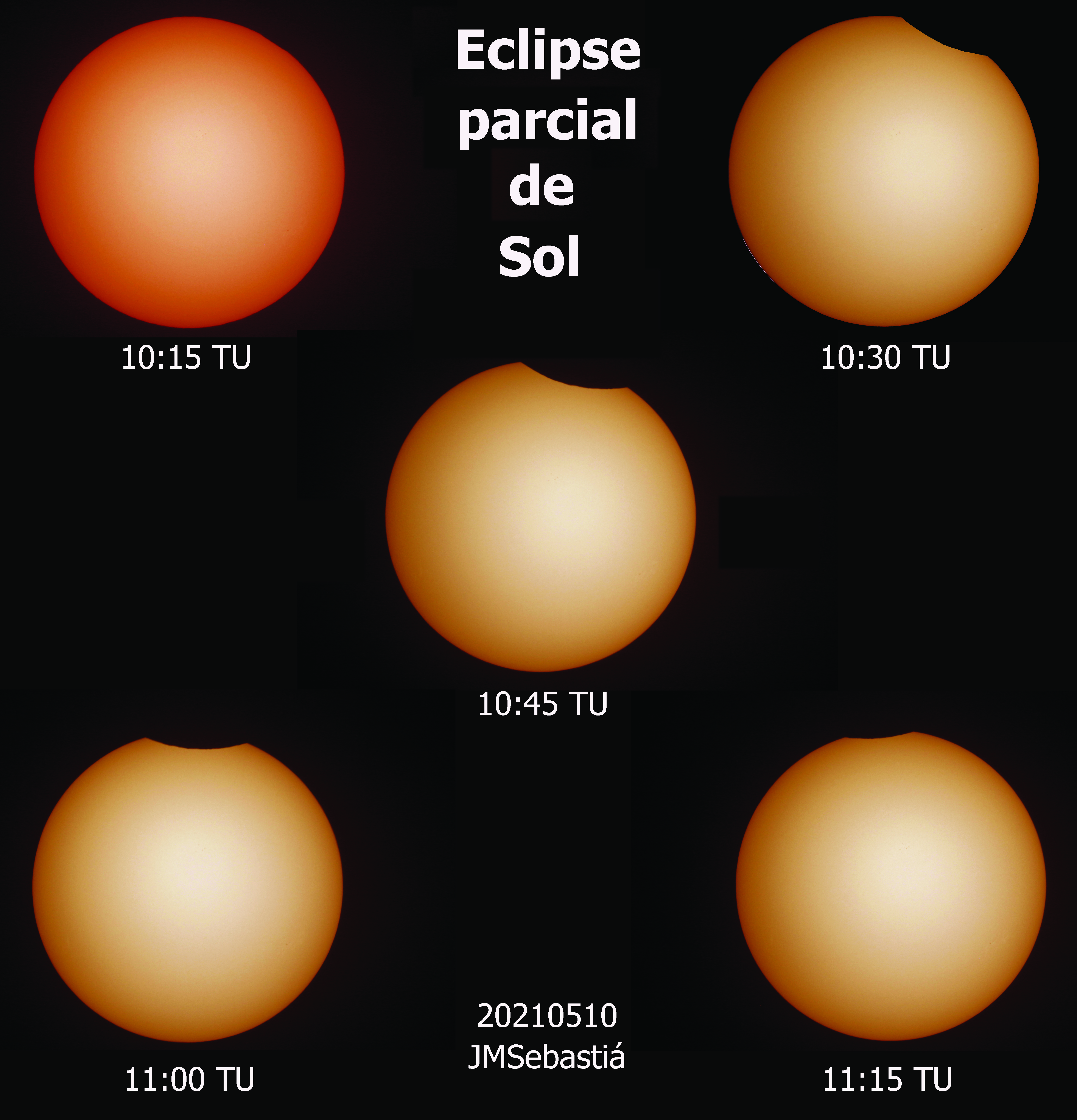 Secuencia del Eclipse parcial