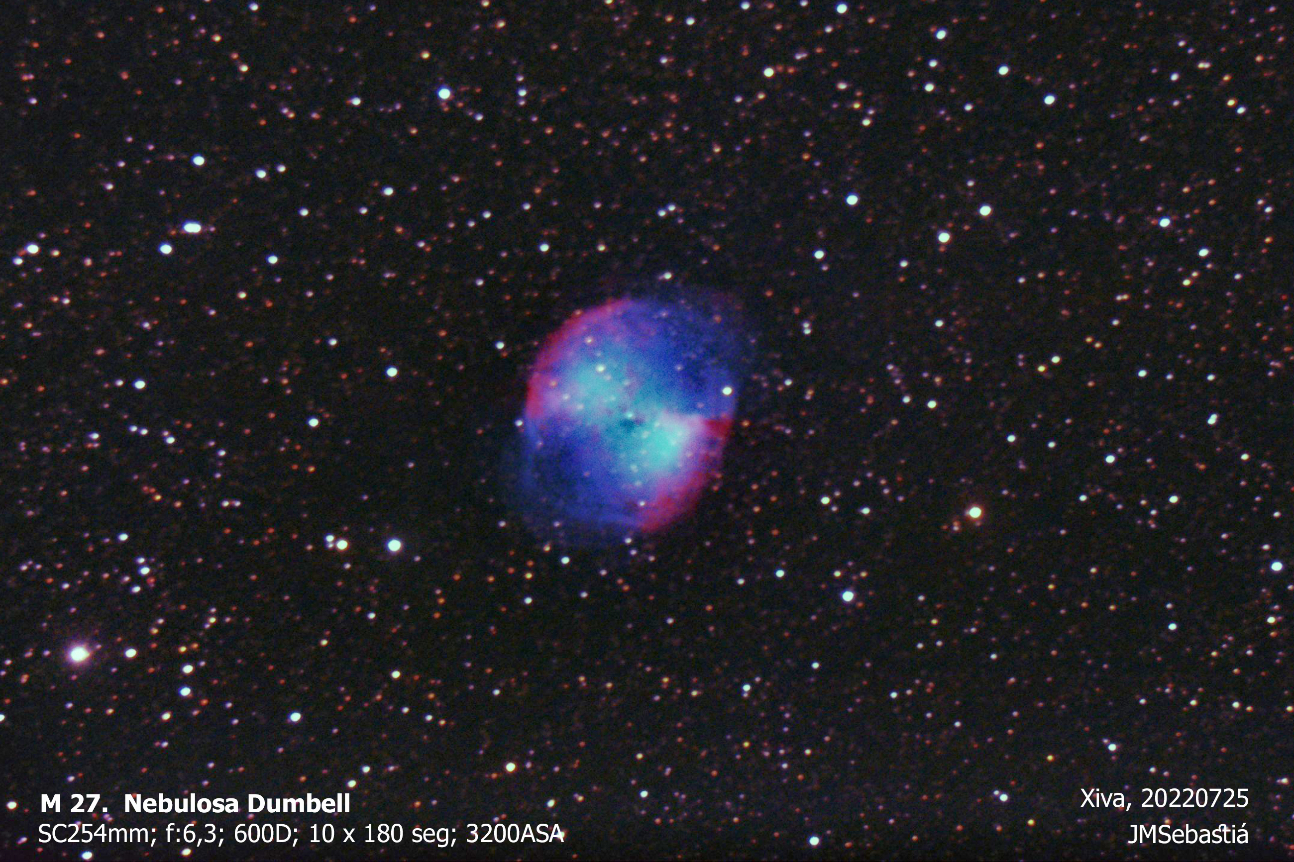 M 27.  Nebulosa Dumbell