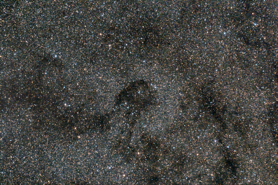 Nebulosa oscura B87 en Sagitario, la Cabeza de Lor