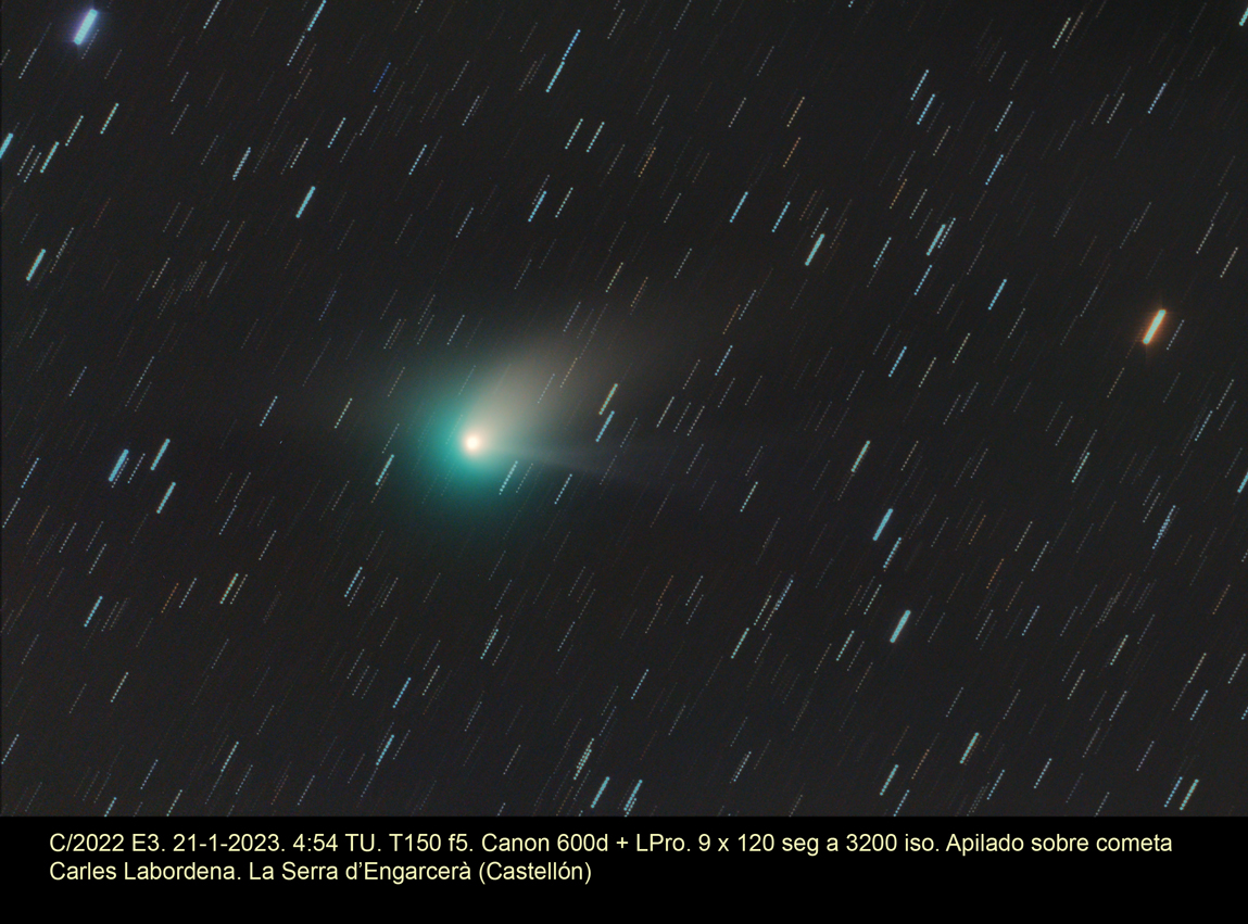 Cometa C/2022 E3 el 21-1-2023
