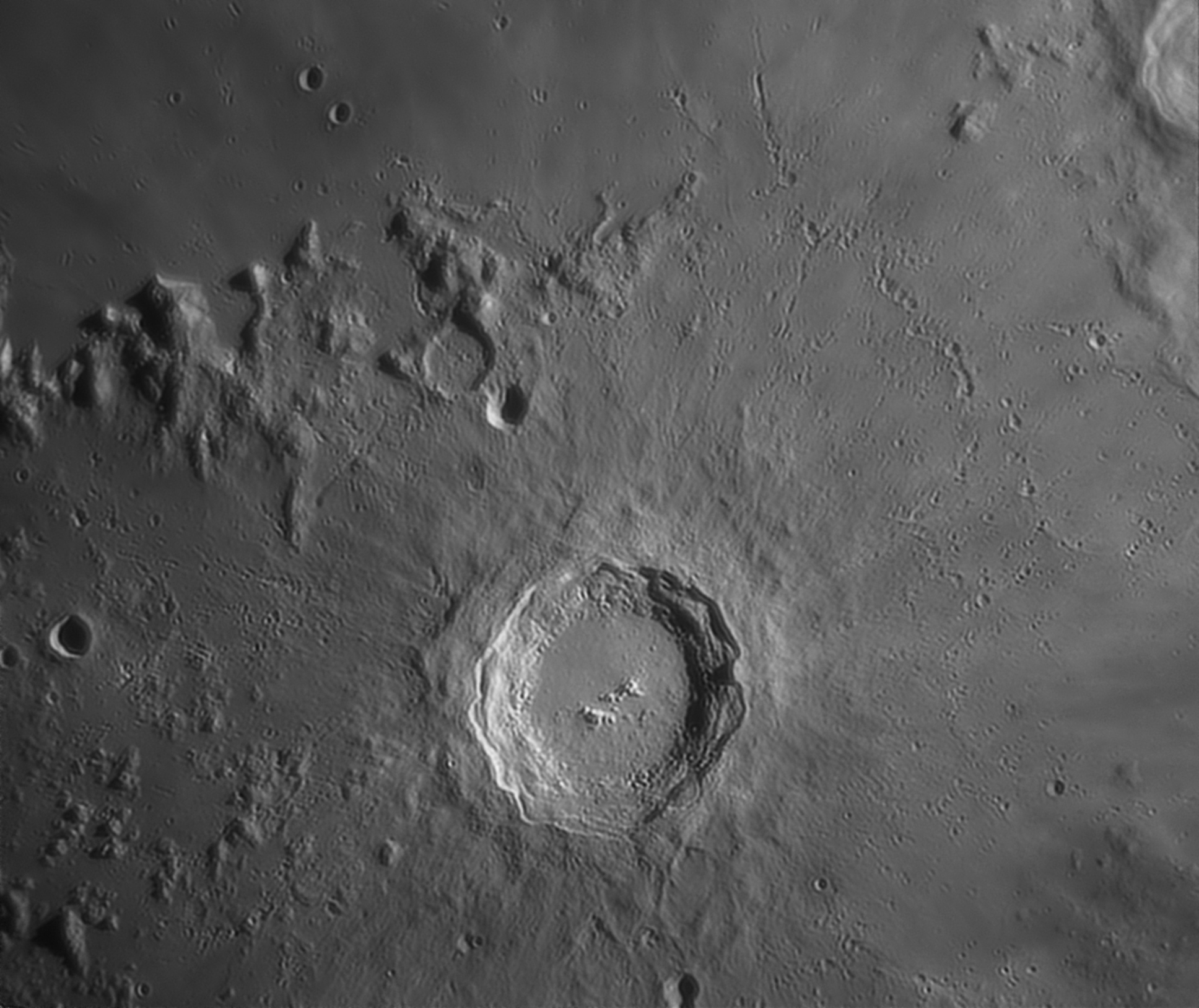 Cráter Copernico de la Luna
