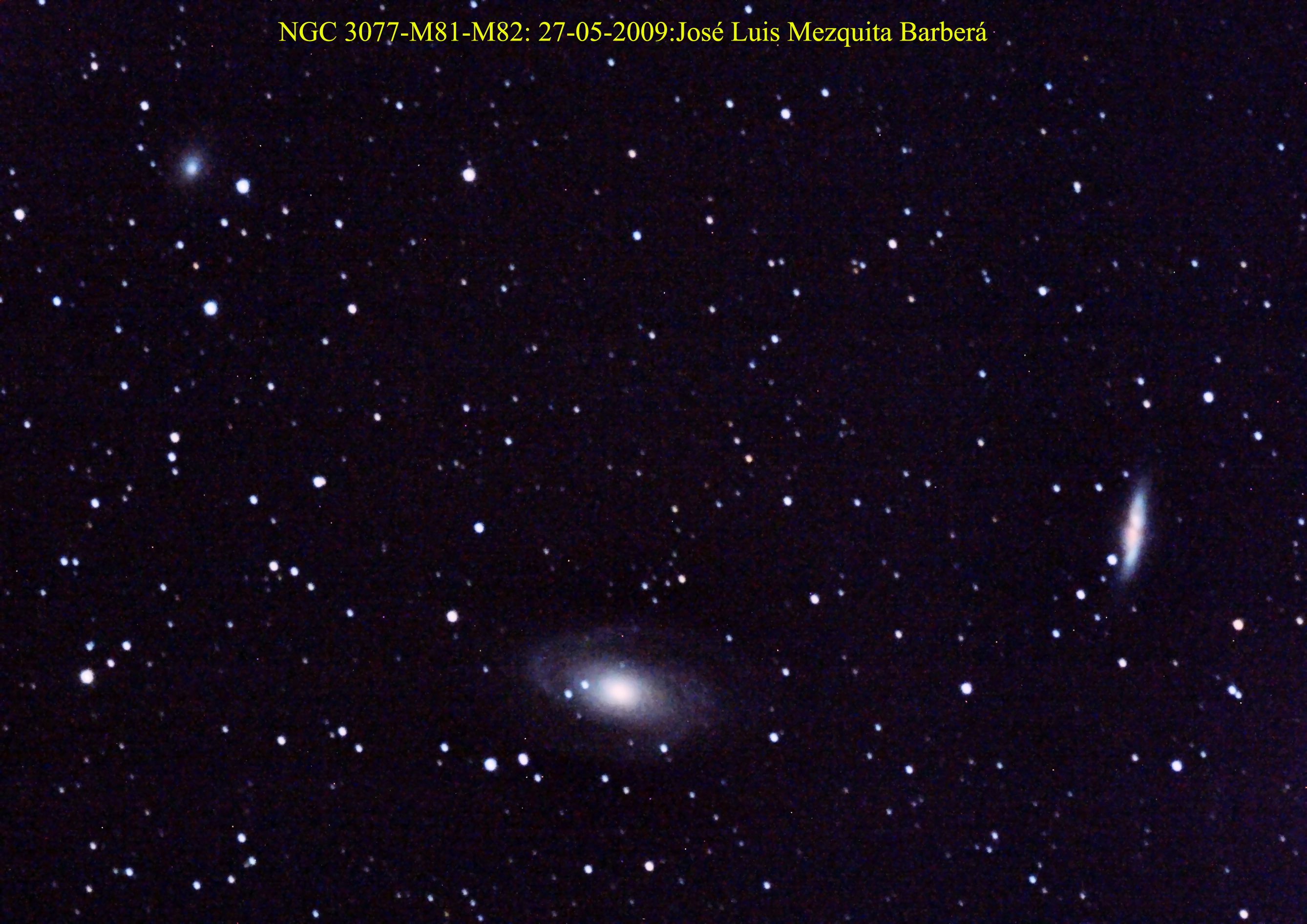 NGC 3077+ M81+ M82: 27-05-2009