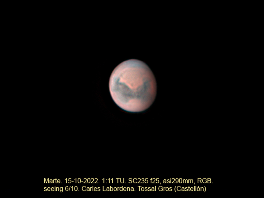 Marte el 15 de octubre